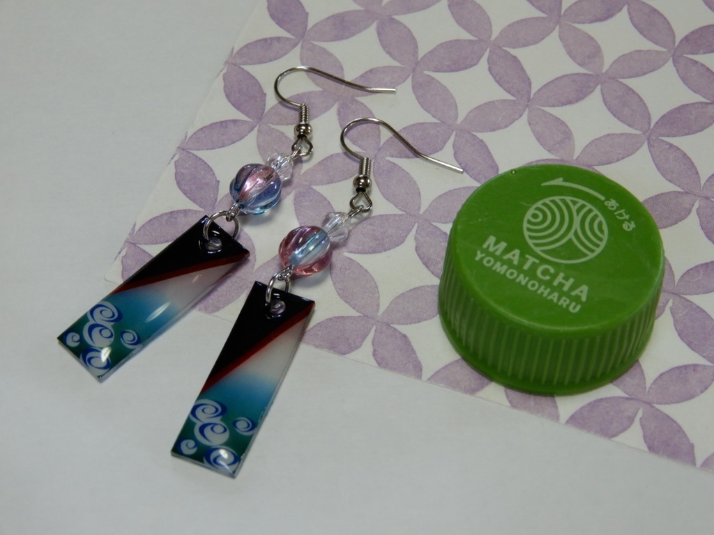 銀魂 坂田銀時モチーフピアス イヤリング(ハンドメイド)