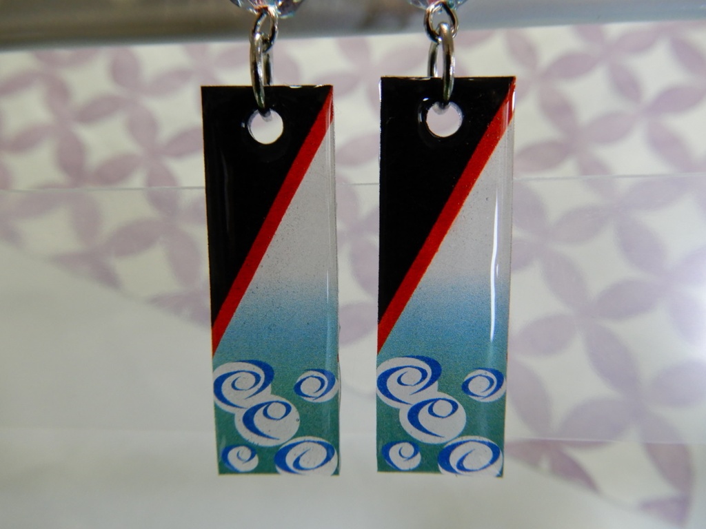 銀魂 坂田銀時モチーフピアス イヤリング(ハンドメイド)