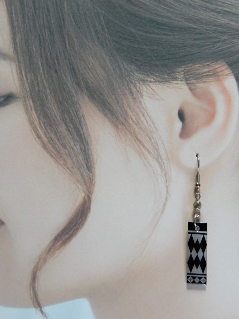 プレート 東京卍リベンジャーズ 龍宮寺堅イメージピアス イヤリング(ハンドメイド)