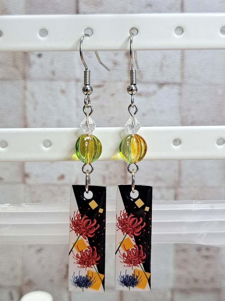 和風 和柄 ピアス イヤリング(ハンドメイド)