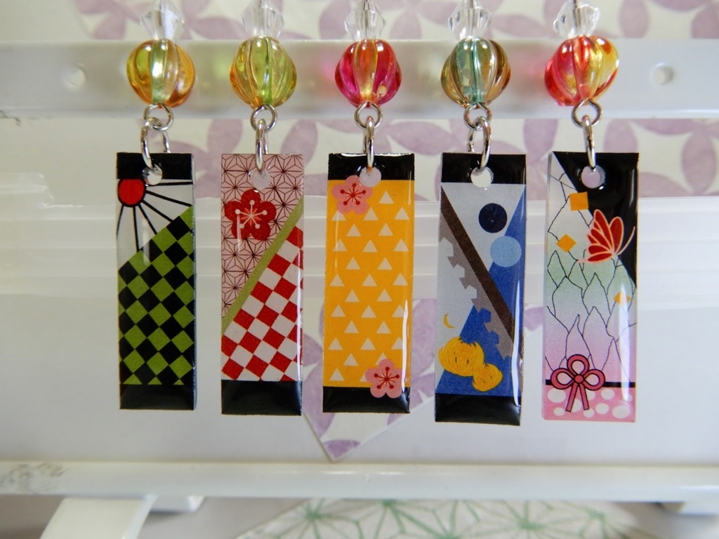 和風 和柄 ピアス イヤリング(ハンドメイド)