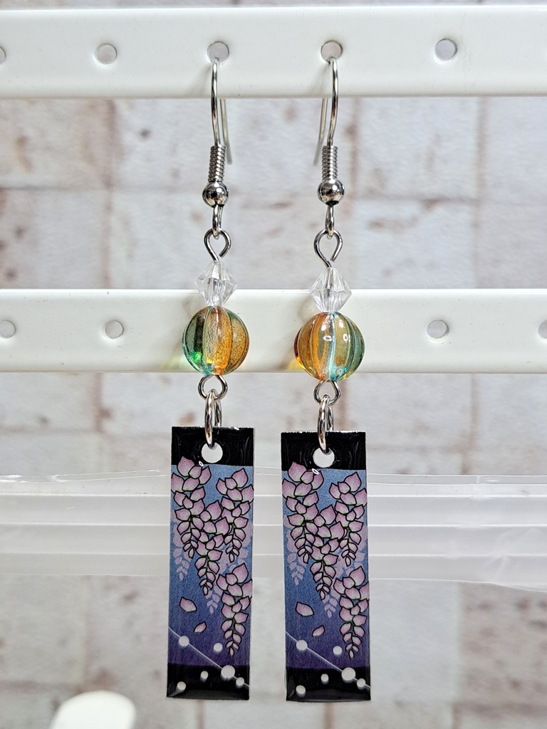 和風 和柄 ピアス イヤリング(ハンドメイド)