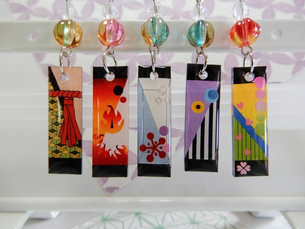 和風 和柄 ピアス イヤリング(ハンドメイド)