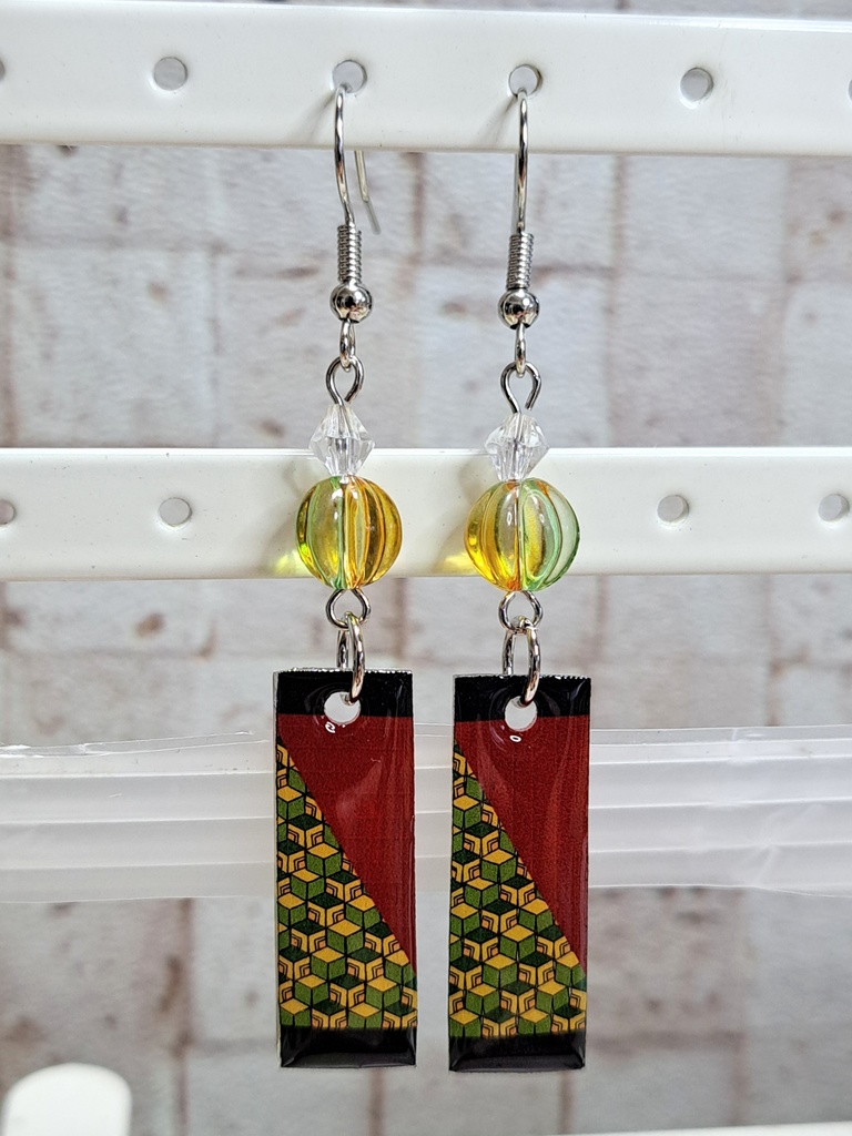 和風 和柄 ピアス イヤリング(ハンドメイド)