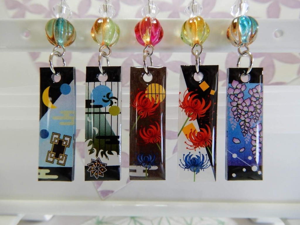 和風 和柄 ピアス イヤリング(ハンドメイド)