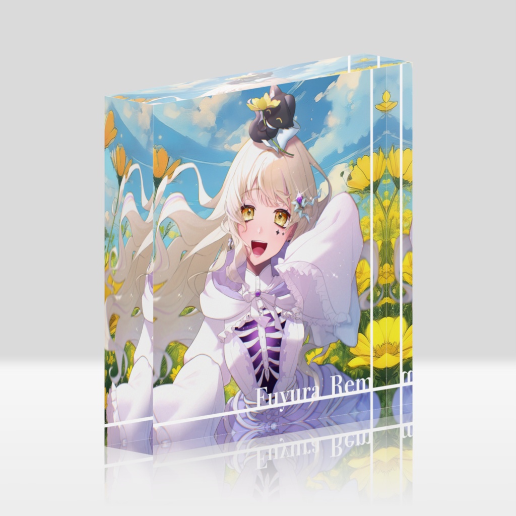 記念イラストアクリルブロック