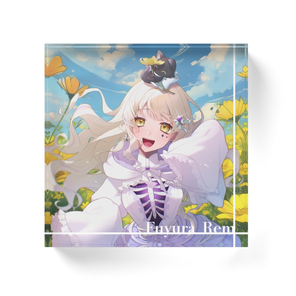 記念イラストアクリルブロック