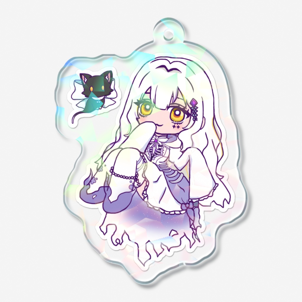 手描きイラストゆらゆらふゆらアクキー