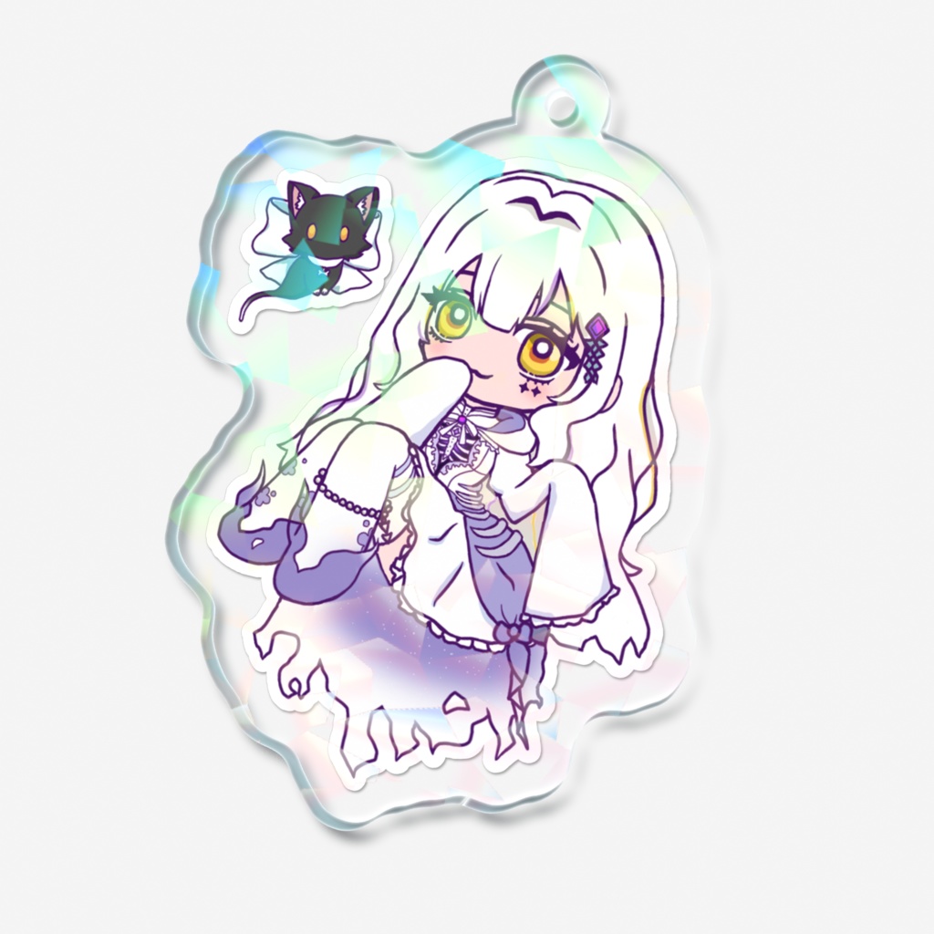 手描きイラストゆらゆらふゆらアクキー