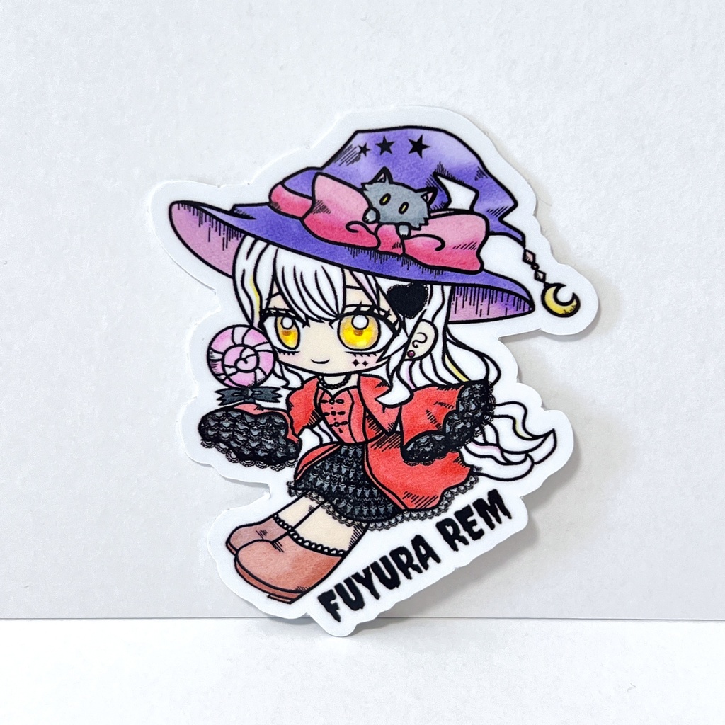 手描きイラストハロウィンステッカー