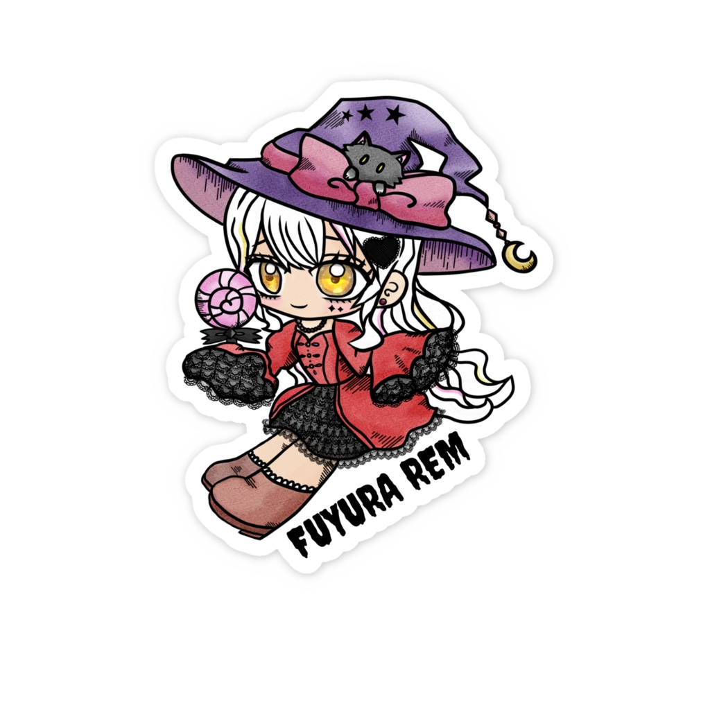 手描きイラストハロウィンステッカー