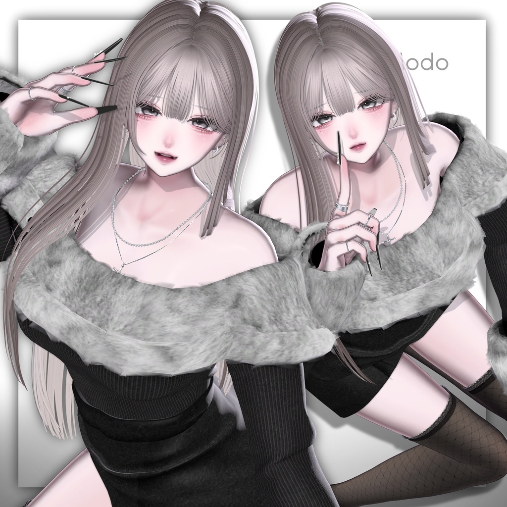 VRCポーズ 40set (50Animation) Girls Pose Vol.1