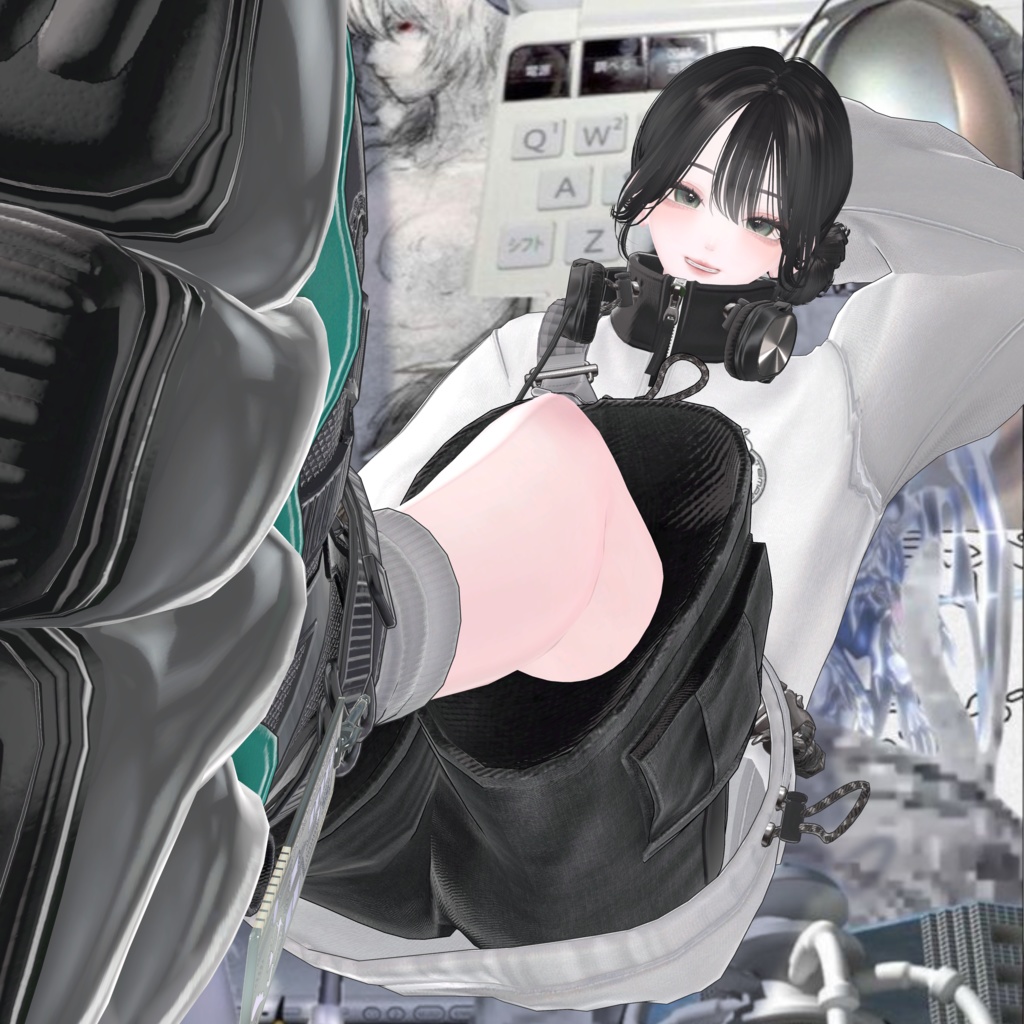 VRCポーズ 40set (50Animation) Girls Pose Vol.1