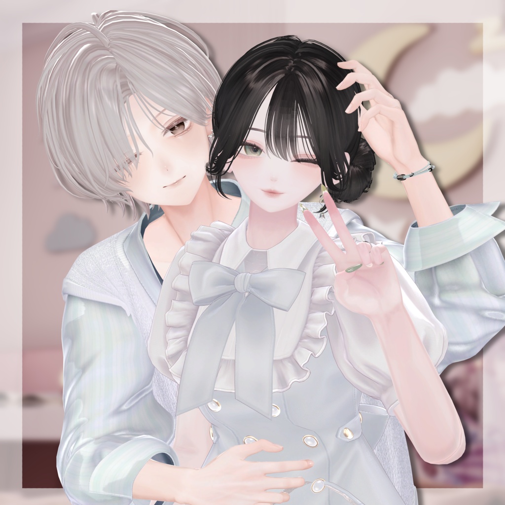 ‼️SALE‼️VRCポーズ15set (20Animation) Couple Pair Pose Vol.1