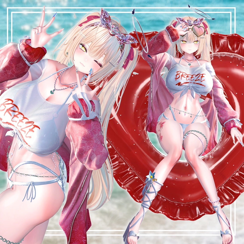 VRCポーズ 25set (50Animation) Summer Pose Vol.1