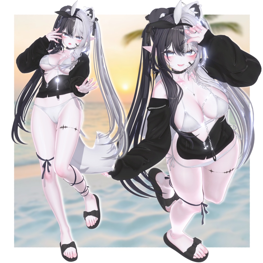 VRCポーズ 25set (50Animation) Summer Pose Vol.1