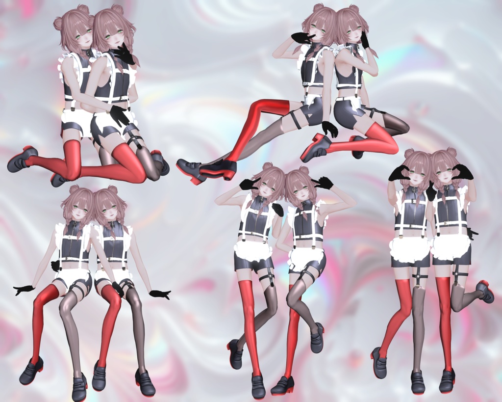 ‼️発売記念セール‼️VRCポーズ 35set+5Pair Pose (80Animation) Alue Anniversary Pose