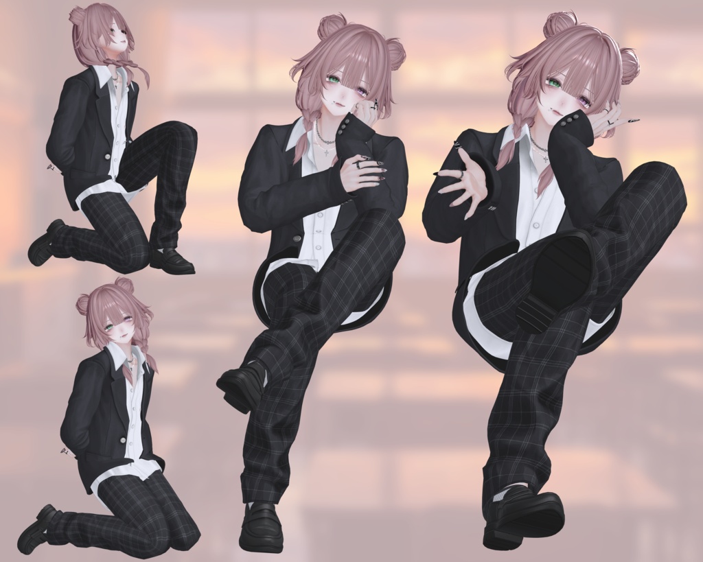 ‼️発売記念セール‼️VRCポーズ 35set+5Pair Pose (80Animation) Alue Anniversary Pose