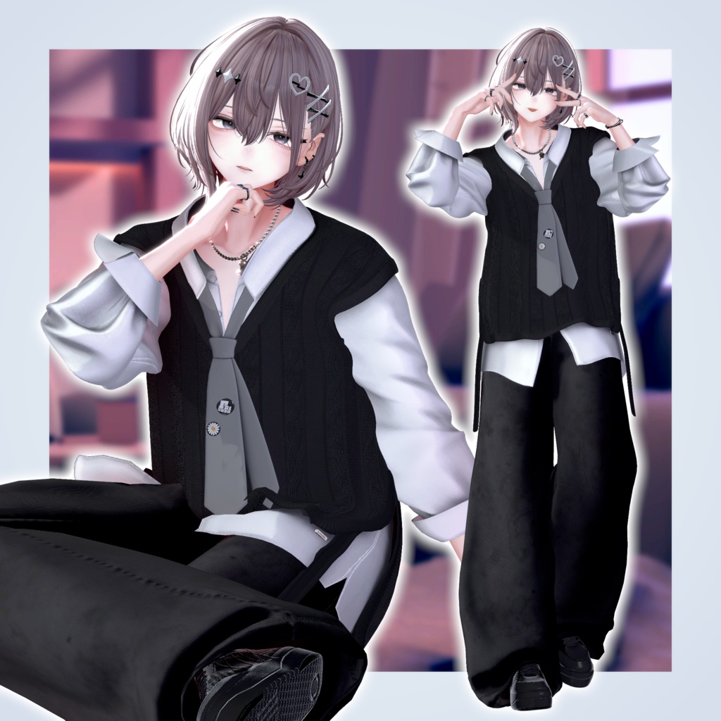 ‼️発売記念セール‼️VRCポーズ 35set+5Pair Pose (80Animation) Alue Anniversary Pose
