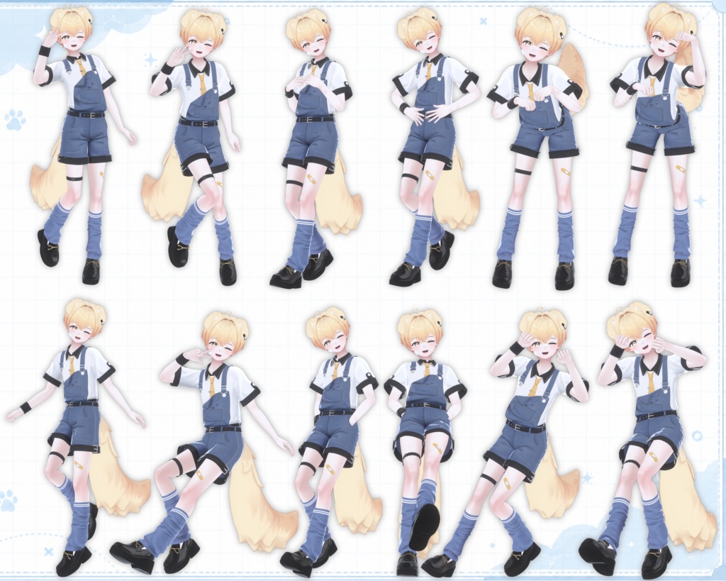 ‼️発売記念セール‼️VRCポーズ 25set (50Animation) Latte Pose