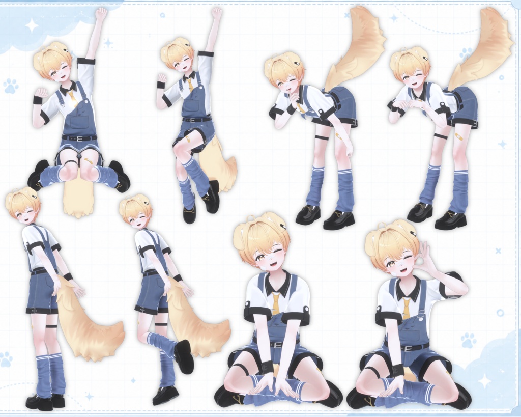 ‼️発売記念セール‼️VRCポーズ 25set (50Animation) Latte Pose