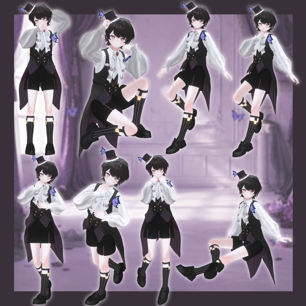 ‼️発売記念セール‼️VRCポーズ 15set (50Animation) Ruty Pose Set