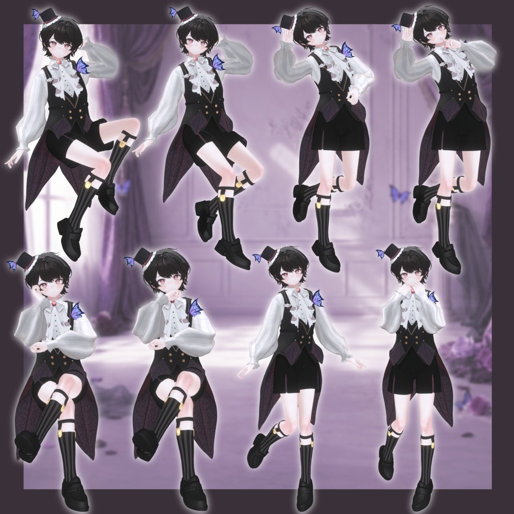 ‼️発売記念セール‼️VRCポーズ 15set (50Animation) Ruty Pose Set