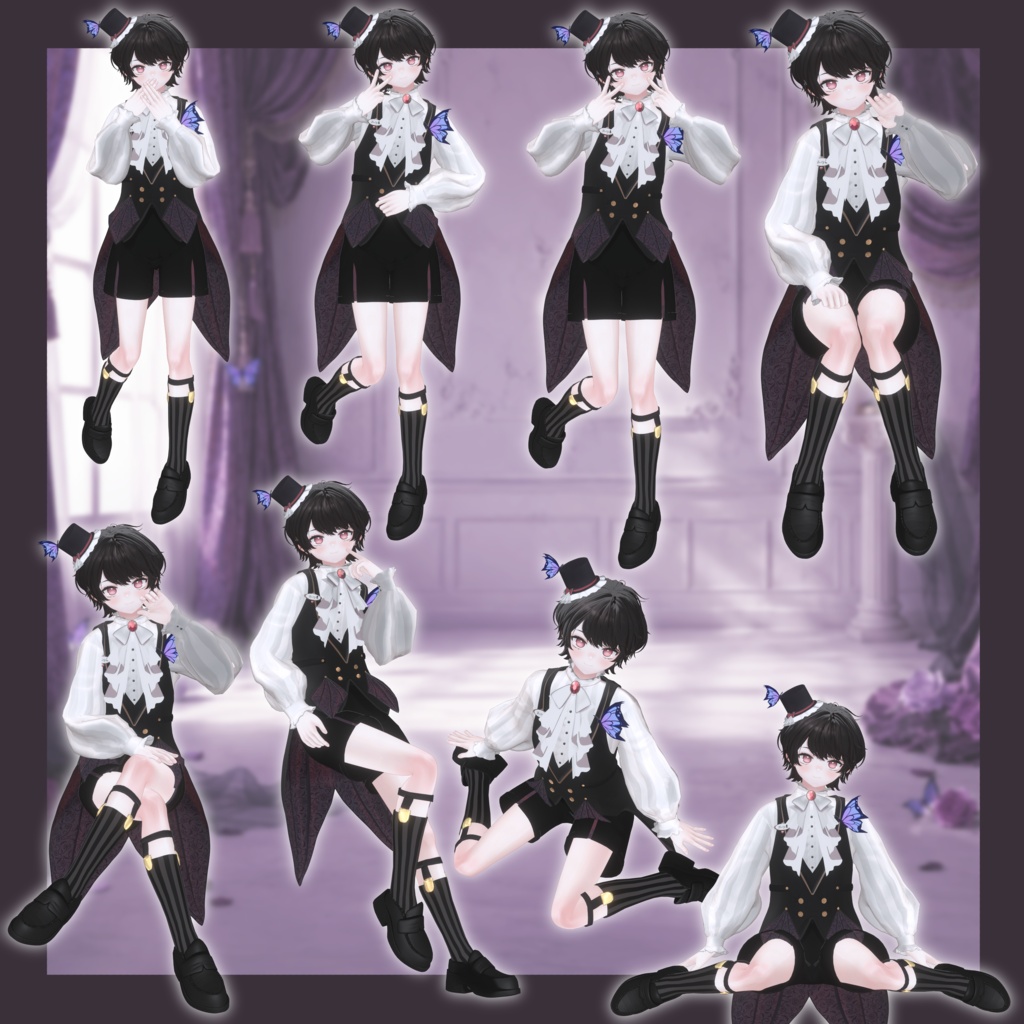 ‼️発売記念セール‼️VRCポーズ 15set (50Animation) Ruty Pose Set