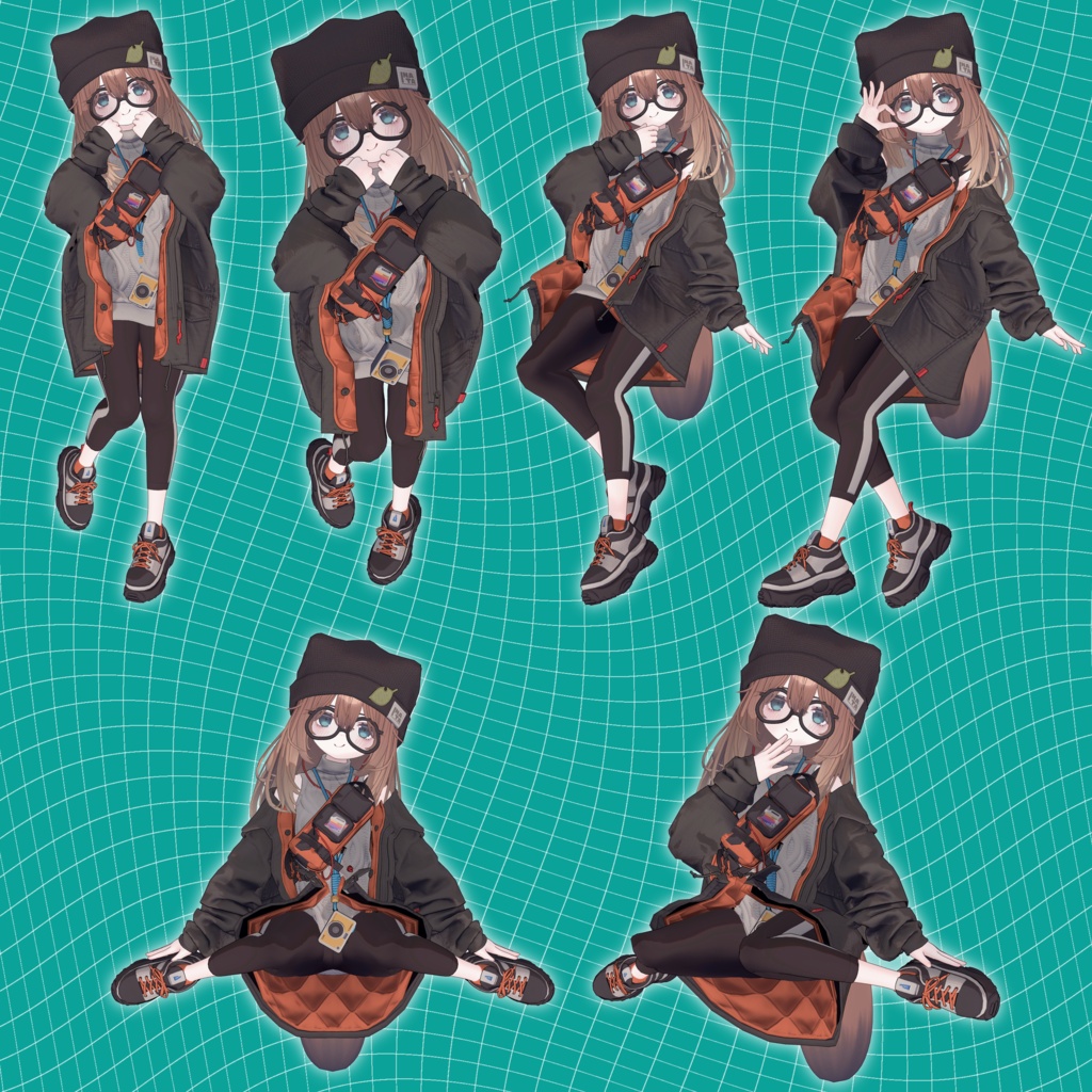 VRCポーズ 80Animation Kogomi Pose Set