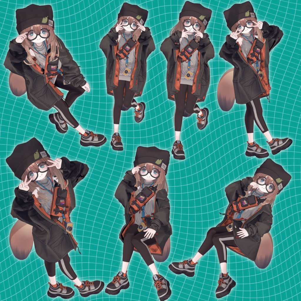 VRCポーズ 80Animation Kogomi Pose Set