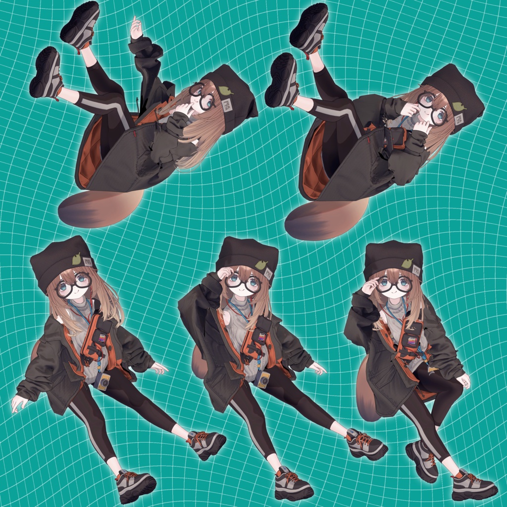 VRCポーズ 80Animation Kogomi Pose Set