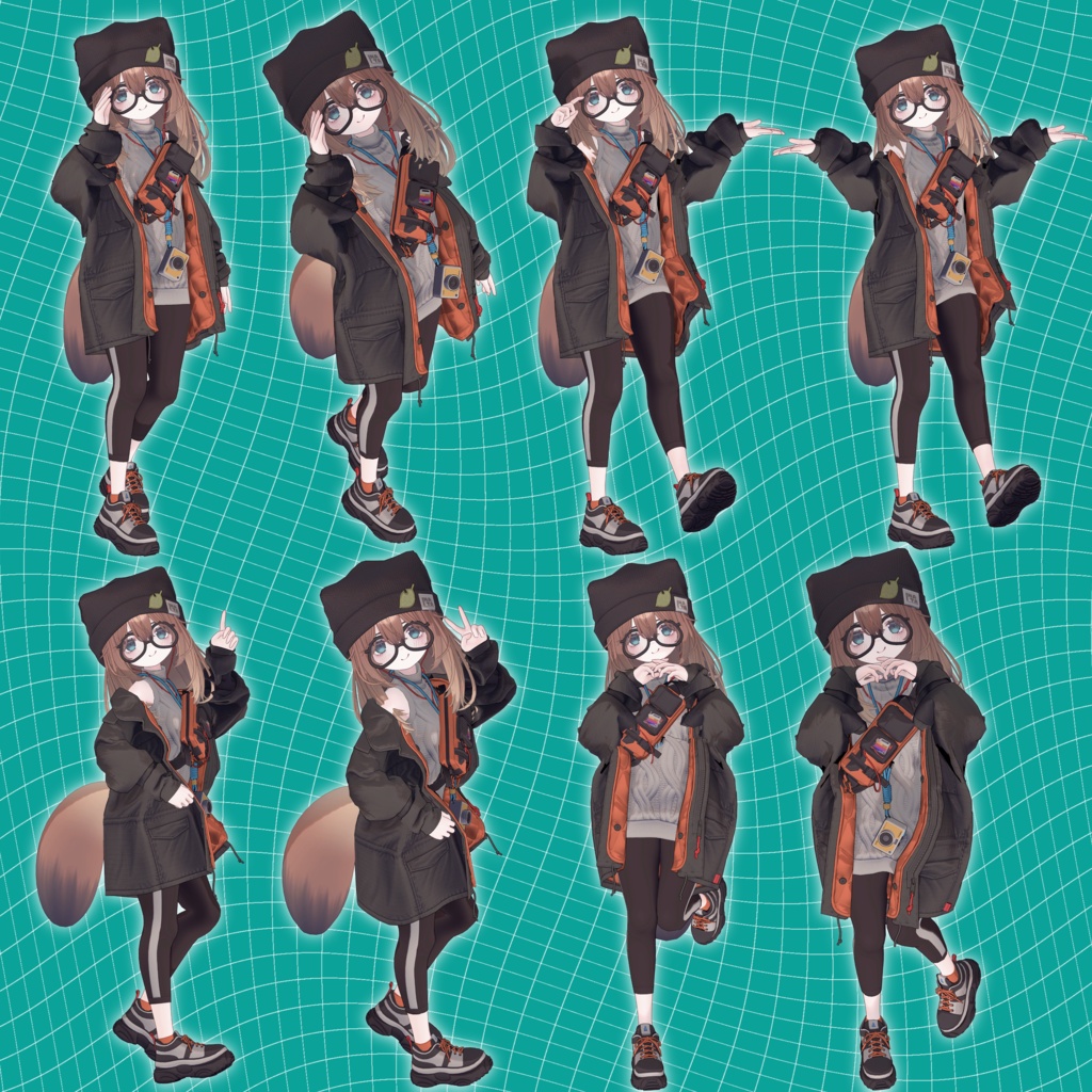 VRCポーズ 80Animation Kogomi Pose Set