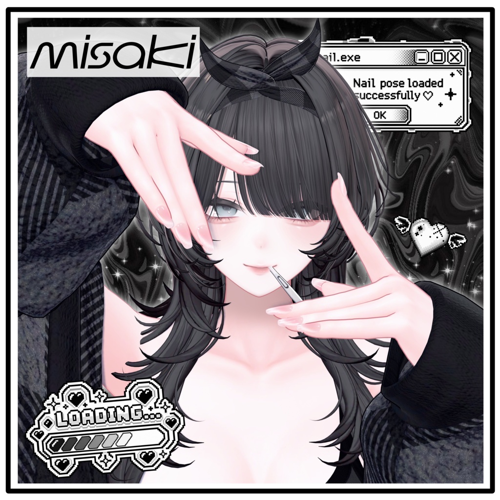 ‼️発売記念セール‼️VRCポーズ 70Animation Nail Pose Vol.1