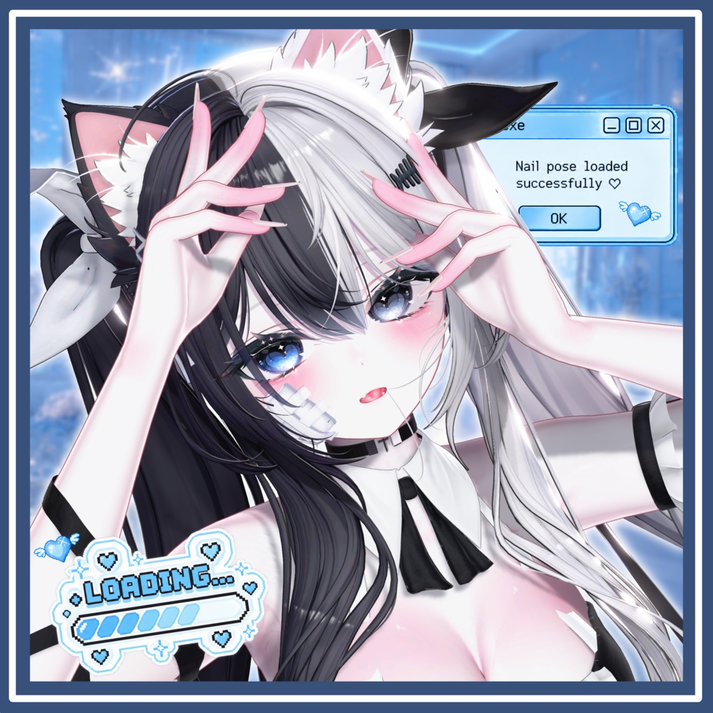 ‼️発売記念セール‼️VRCポーズ 70Animation Nail Pose Vol.1
