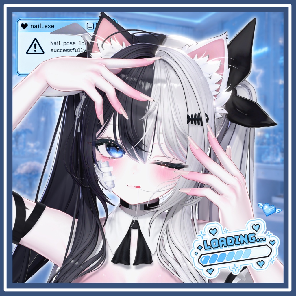 ‼️発売記念セール‼️VRCポーズ 70Animation Nail Pose Vol.1