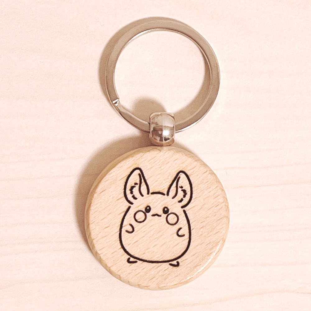 ピカブー ウッドキーホルダー【東京ディバンカー】