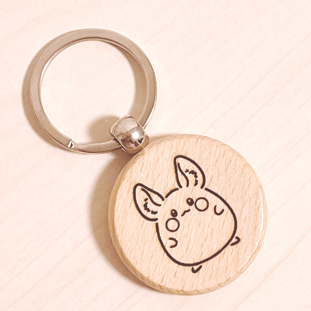 ピカブー ウッドキーホルダー【東京ディバンカー】