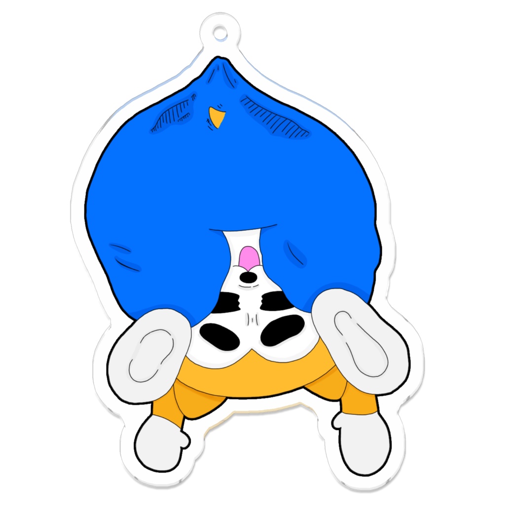 アクリルキーホルダー 7cm - 【お尻吊られあーまん】