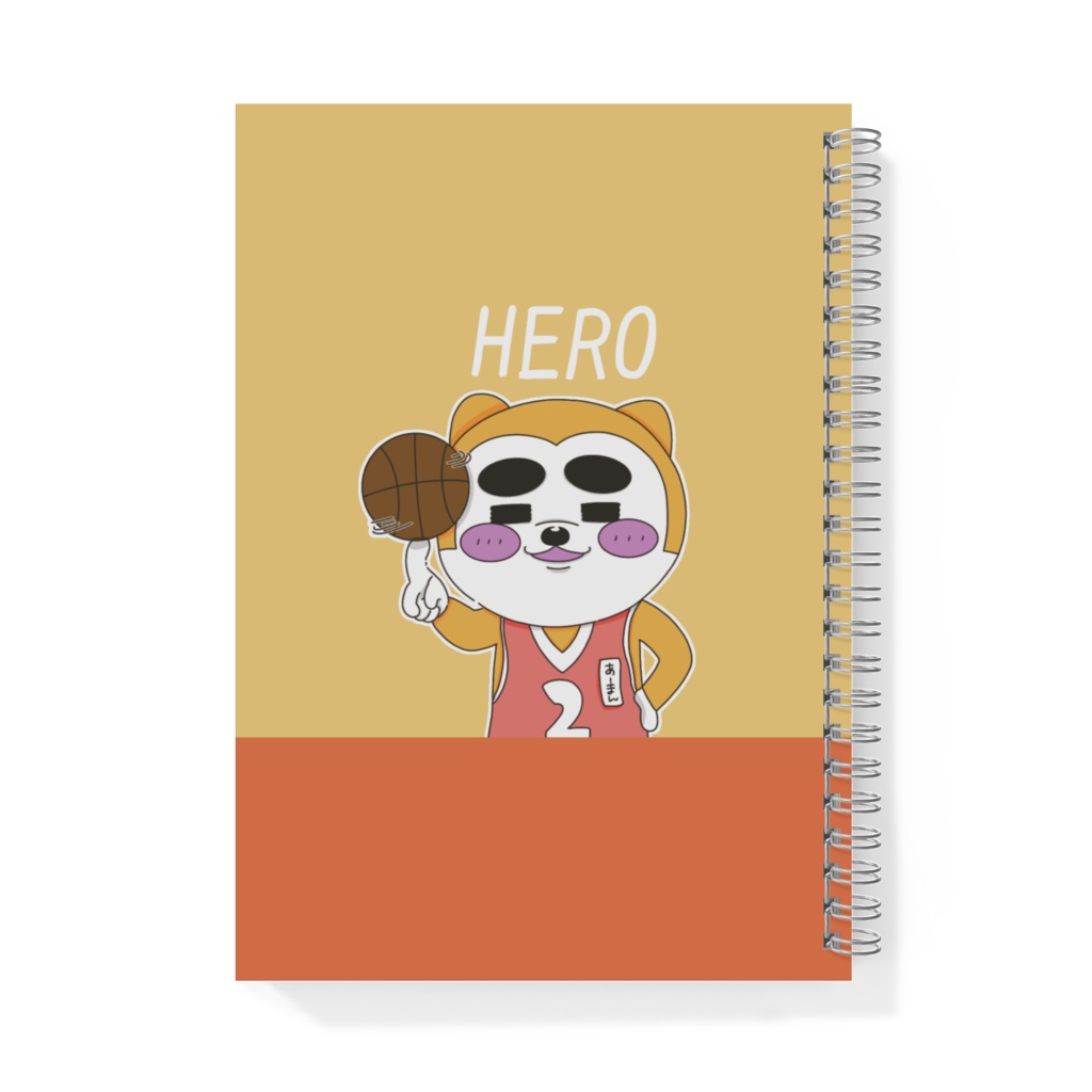 リングノート A5 - 【たぷたぷバスケあーまん】