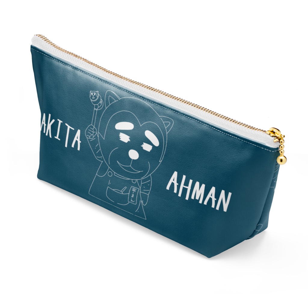 ポーチ 長さ21.5cm / 高さ10cm - 【AHMAN】