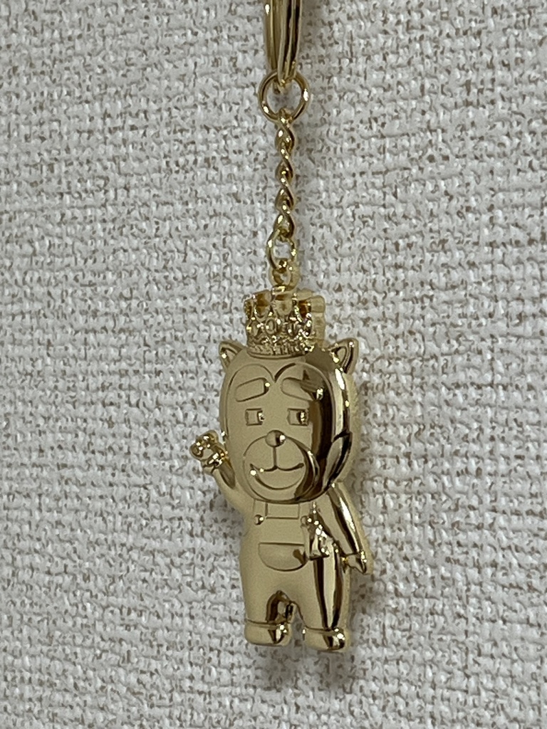3周年記念金ピカキーホルダー 6cm
