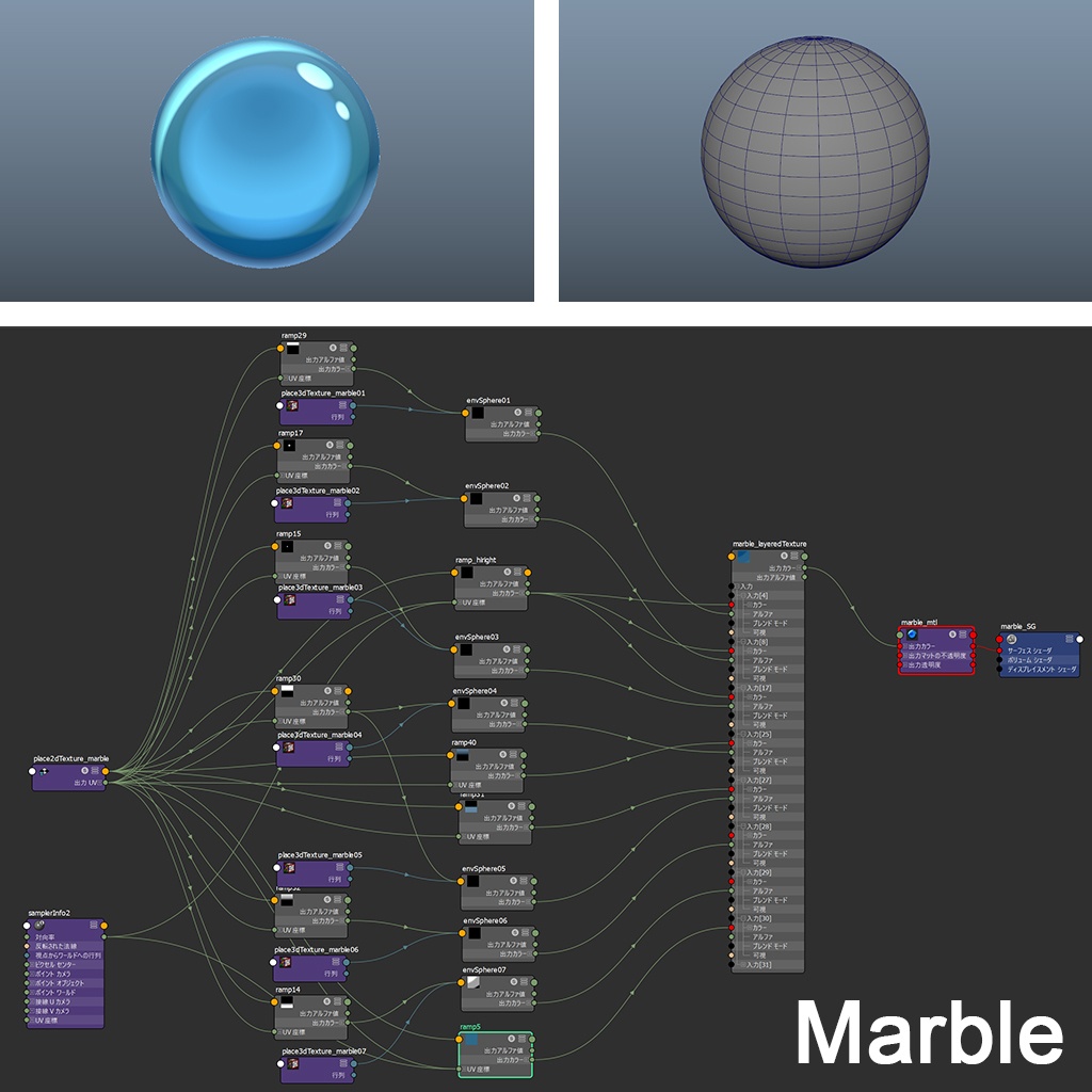 セルルック用マテリアル&モデルデータ(ルビー・ビー玉・コイン)