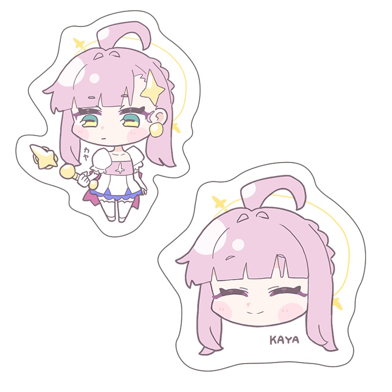 ステッカー2種セット 不知火カヤ＆魔法少女カヤ
