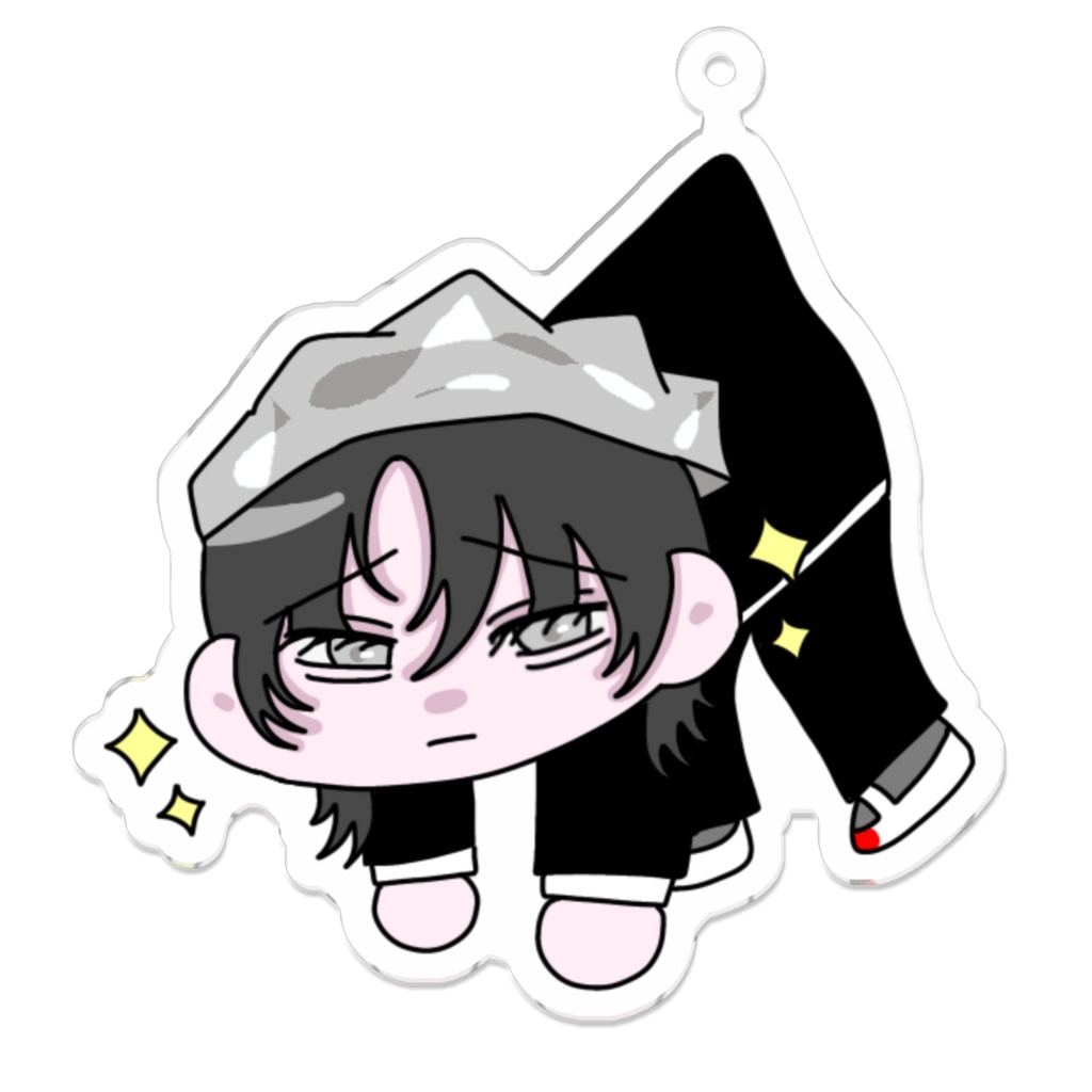 オカルト部 アクリルキーホルダー(小野寺 時 アルミホイルニキ)