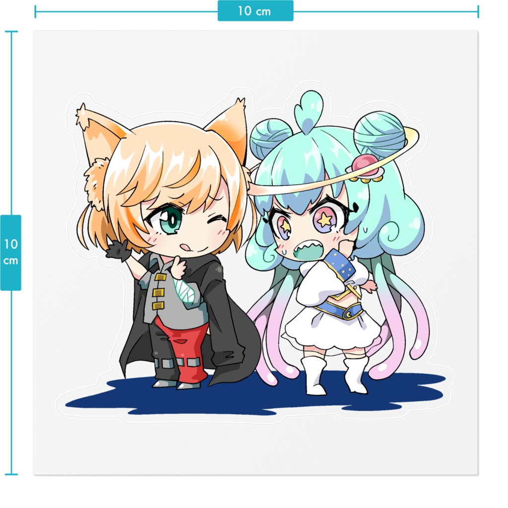 ぷち✩こまステッカー