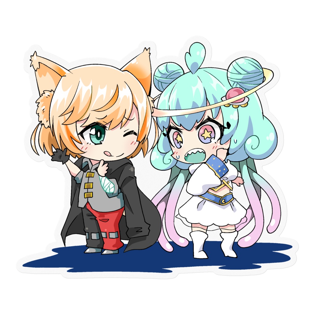 ぷち✩こまステッカー