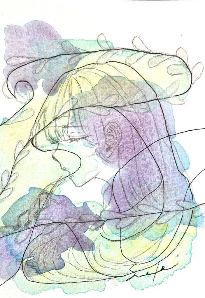 ドローイング原画   君の声