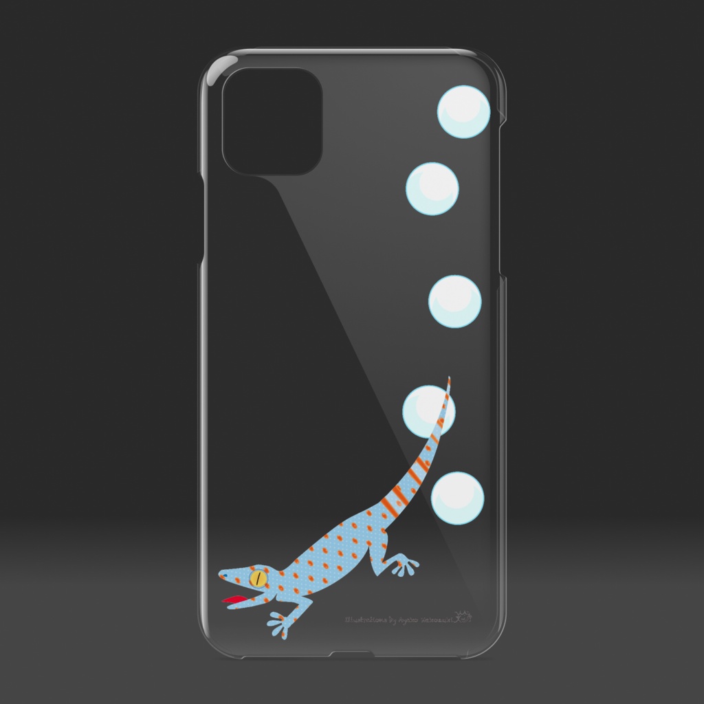 クリアiPhoneケース/トッケイヤモリ