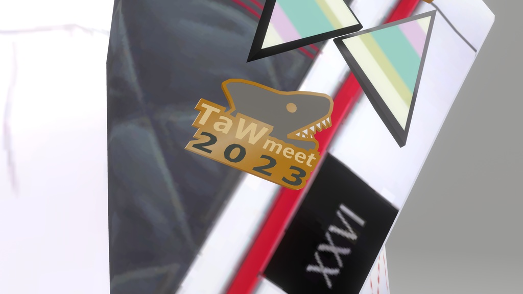 トラスとウェッジ集会2023記念ピンバッジ