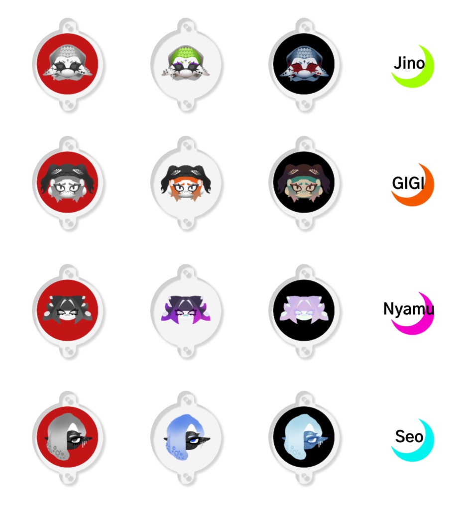 【INSOMNIA】連結アクリルキーホルダー